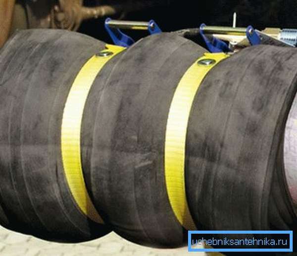 Utilisation de caoutchouc