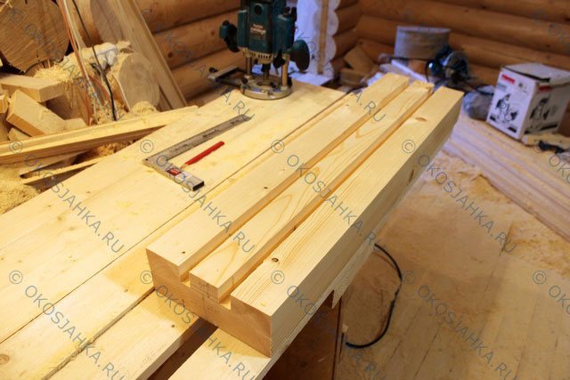 Fabrication et installation d'une bûche ronde dans une maison