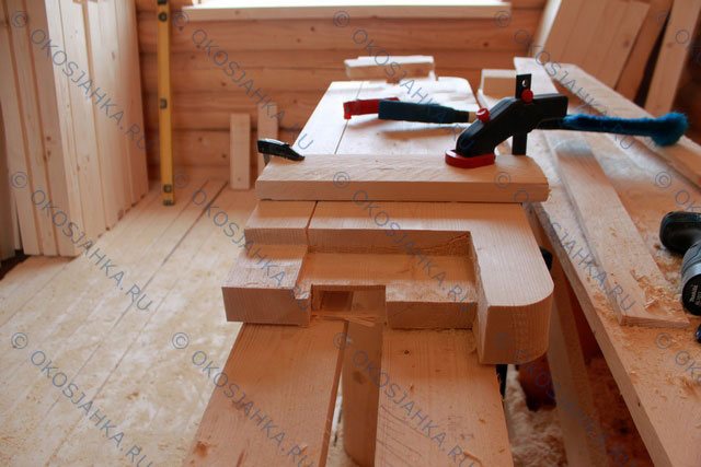 Fabrication et installation d'une bûche ronde dans une maison
