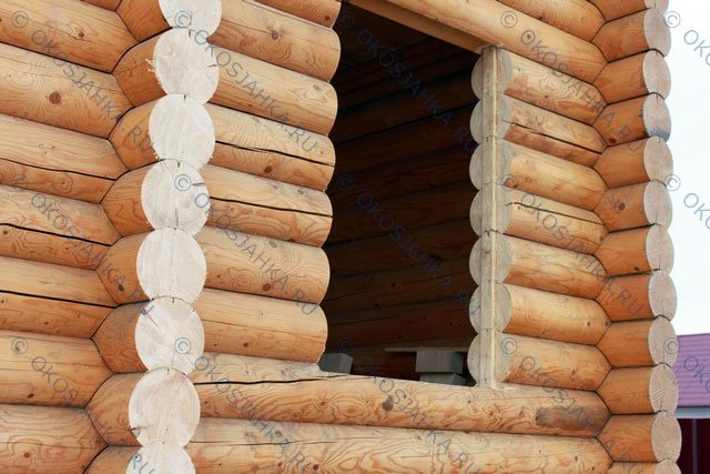 Fabrication et installation d'une bûche ronde dans une maison