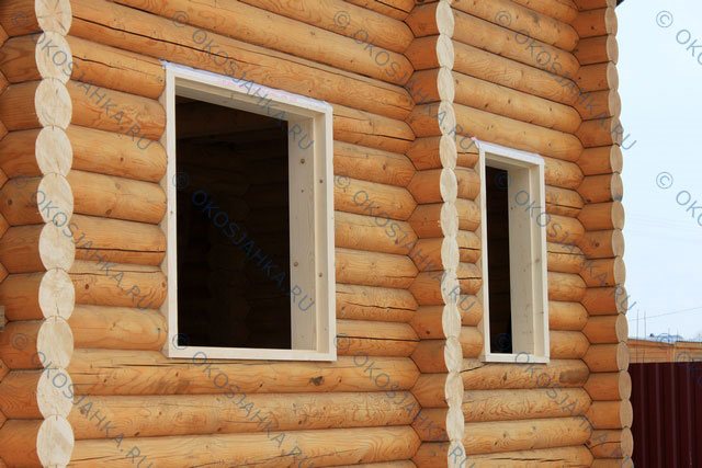 Fabrication et installation d'une bûche ronde dans une maison