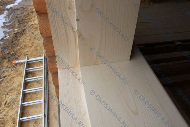 Fabrication et installation d'une bûche ronde dans une maison