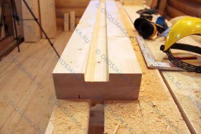 Fabrication et installation d'une bûche ronde dans une maison