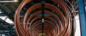 fabrication de tuyaux en cuivre