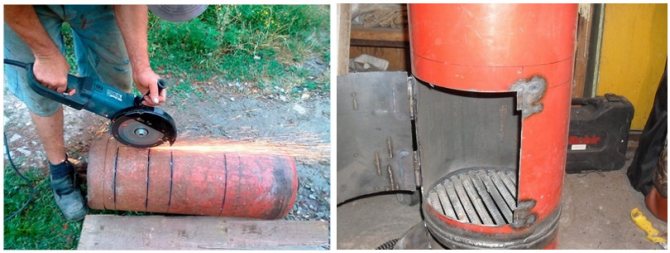 faire un poêle à ventre vertical à partir d'un cylindre