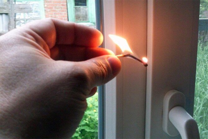 image vérifiant la fenêtre pour souffler