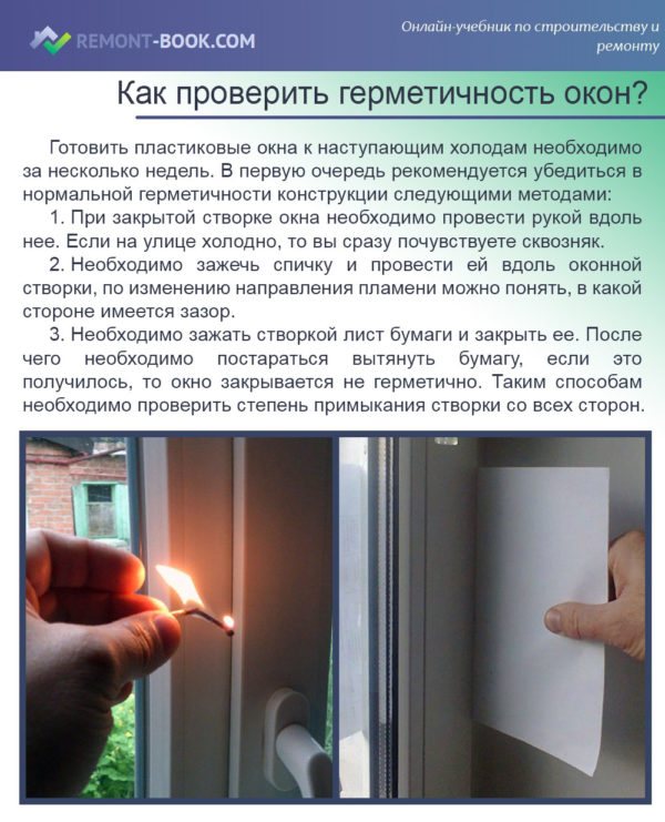Comment vérifier l'étanchéité des fenêtres?