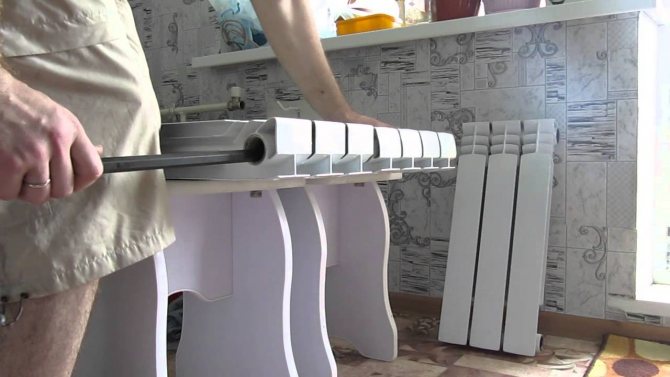 Comment démonter une batterie chauffante en fonte par sections