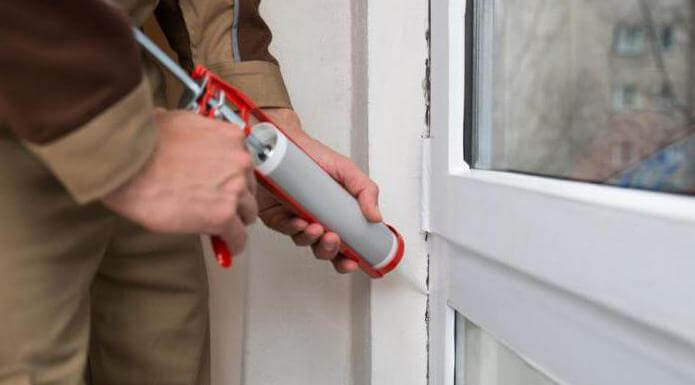 photo de scellant de fenêtre