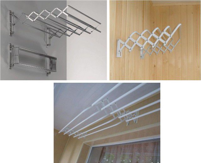 photo de séchoirs en porte-à-faux ou pliants