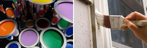 photo de peinture de fenêtre en pvc