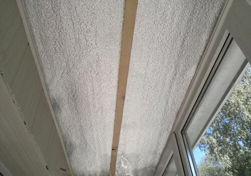 photo du revêtement mural avec isolation thermique