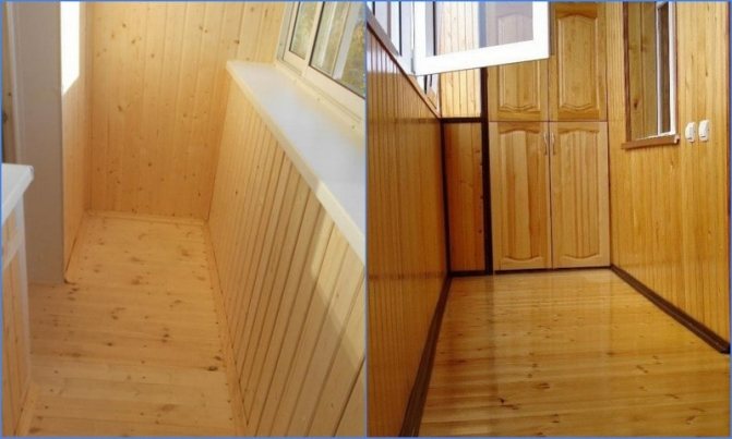 photo d'une doublure sur une loggia