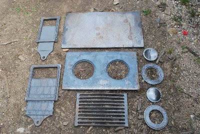 Plaque chauffante en brique