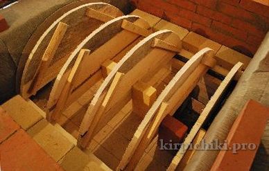 maçonnerie du poêle russe - encerclait la voûte du poêle