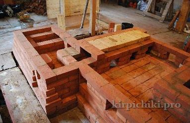 maçonnerie du poêle russe - chambre basse