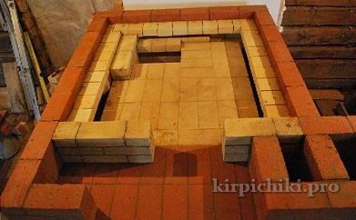 maçonnerie du poêle russe - dispositif de talons