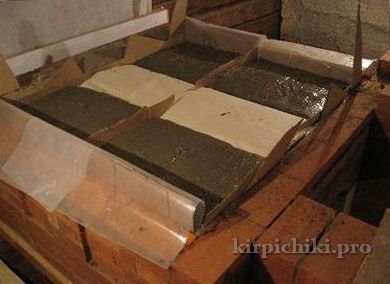 maçonnerie du poêle russe - remblayage de l'arc