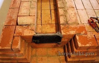 maçonnerie du poêle russe - cendrier