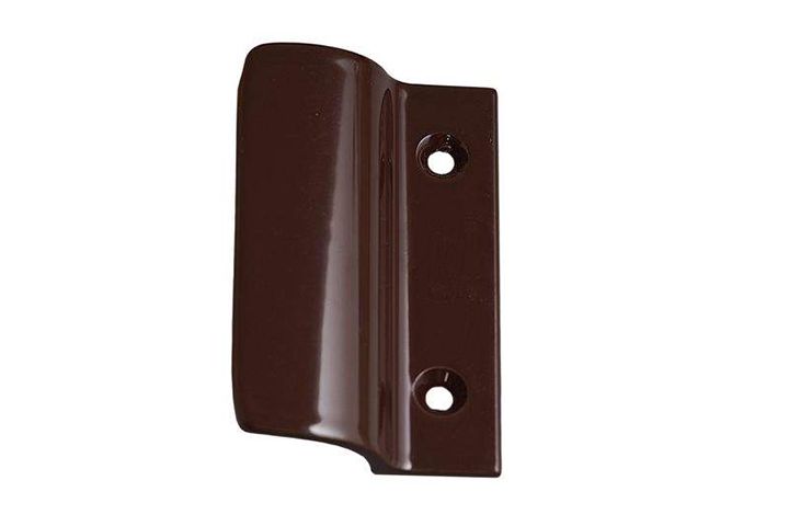 Poignée coque métal marron Internika pour porte de balcon