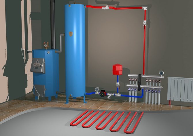 Chaudière et collecteur à faible perte