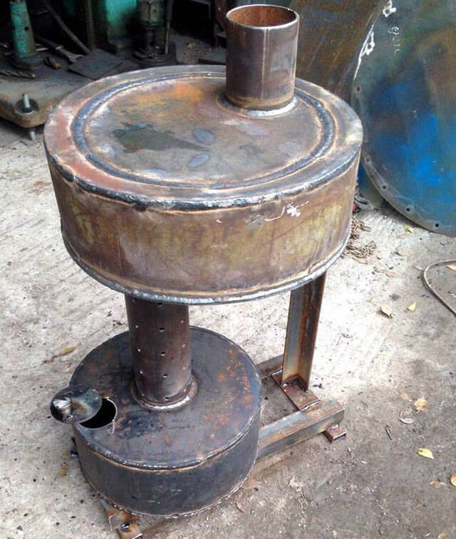 dessins de chaudière à huile usée