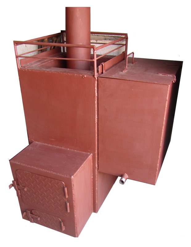 Chaudières dans un bain-marie chauffé