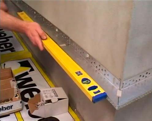 Nous réparons le profil du sous-sol