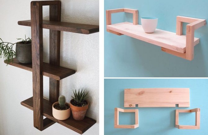 fixation des étagères murales avec construction à cadre