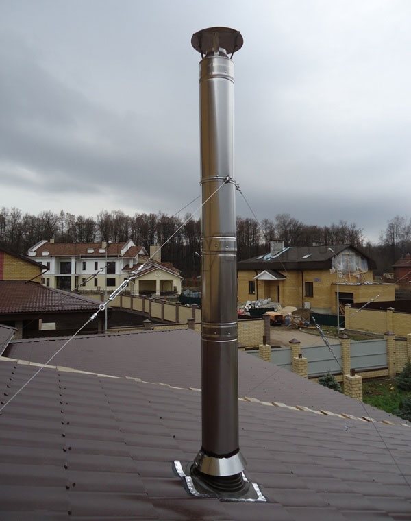 fixation avec des câbles