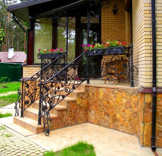 porche intégré à la maison