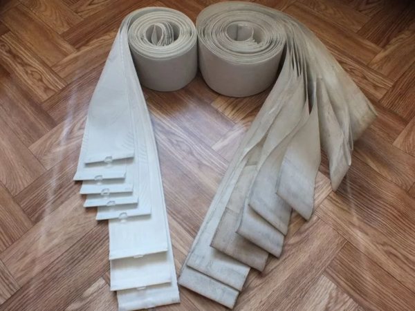 Les lamelles devront être enroulées dans un écheveau