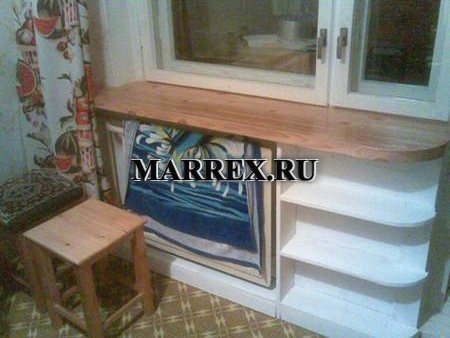 Expérience personnelle de l'augmentation de la largeur du rebord de fenêtre dans une maison à panneaux.