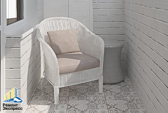 Loggia dans un style marin