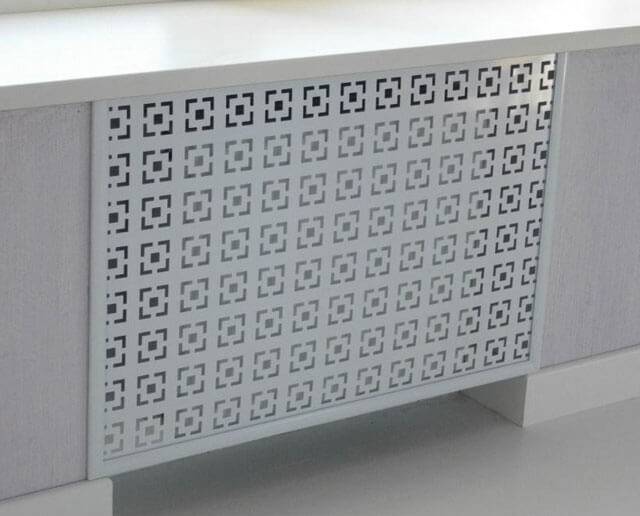 Grilles métalliques pour radiateurs chauffants