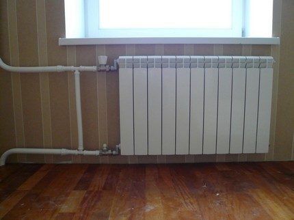 Radiateur de chauffage à plusieurs sections