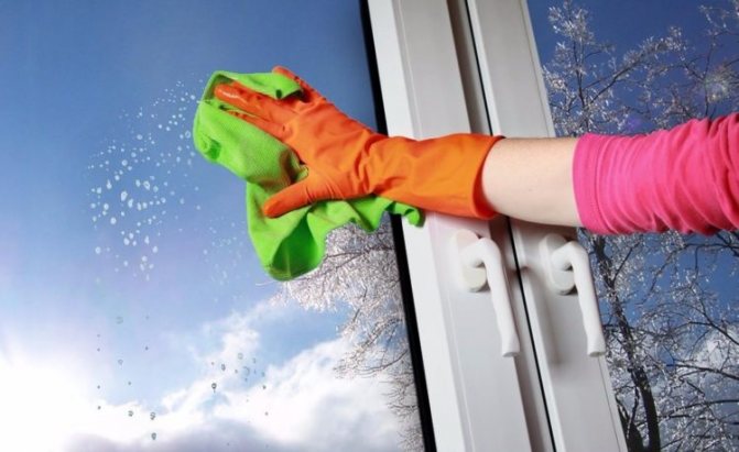 Nettoyage des vitres en hiver