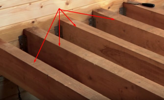 Installation de bûches sur le balcon et la loggia