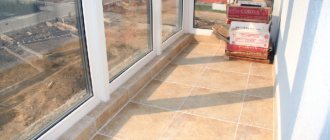 Pose de carrelage à faire soi-même sur le balcon: comment le poser, photo