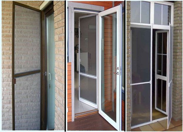 Moustiquaire pour portes d'entrée d'une maison privée