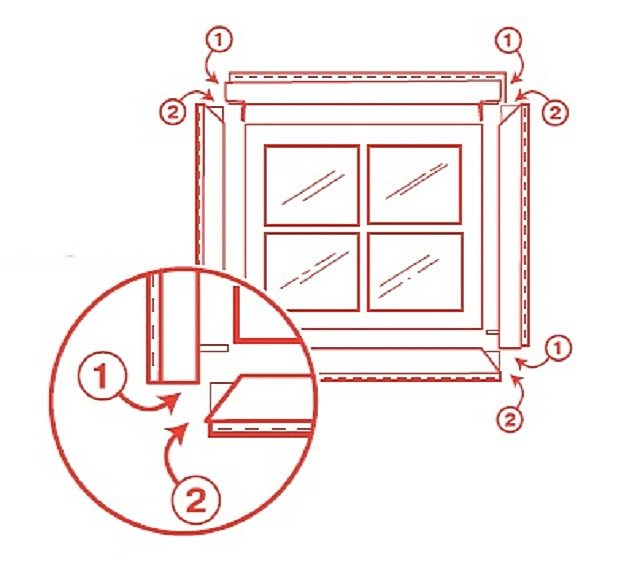 plateaux sur windows dans une maison en bois