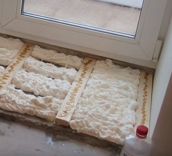 application de mousse