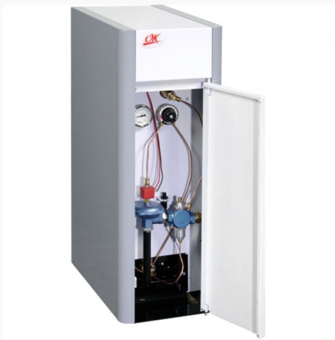 Modèle au sol d'une chaudière à gaz Danko