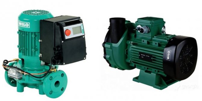 pompes à rotor humide