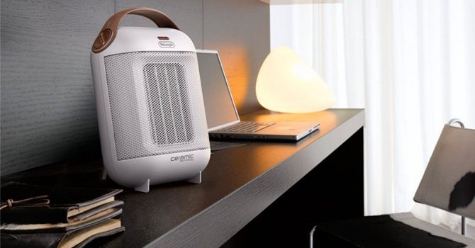 Radiateur soufflant compact de bureau