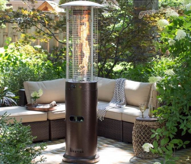 radiateur sur la terrasse