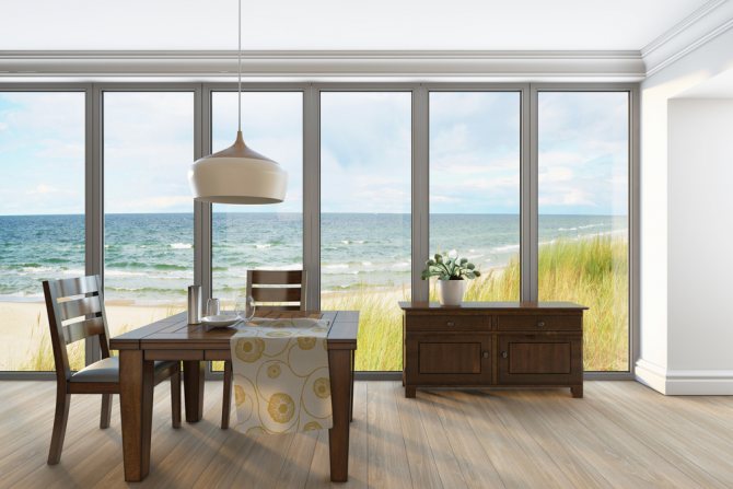 Fenêtres de la maison privée