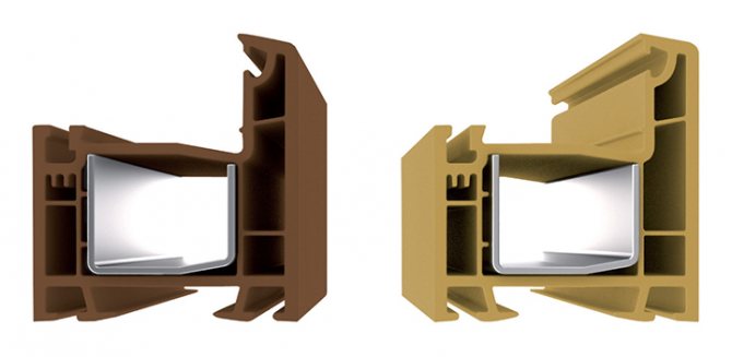 Profils teints en grain