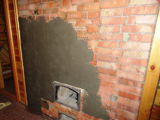 Plâtrage à l'aide d'un filet maillé