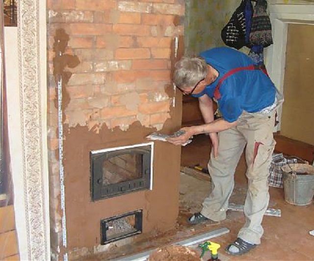 Plâtrage avec une fine couche